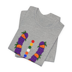 Bhāṭiko Nepali Cultural Garland T-Shirt