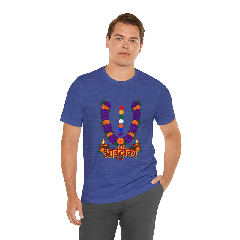 Bhāṭiko Nepali Cultural Garland T-Shirt