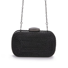 PU women's bag single shoulder woven evening bag