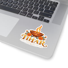Tihar “Light Your Light Shine” Diya Festival Kiss-Cut Sticker
