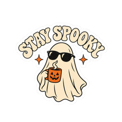 Stay Spooky Ghost Halloween Kiss-Cut Sticker