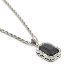 Hip-Hop Mini Diamond Pendant Necklace