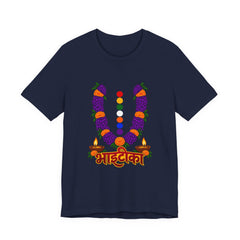 Bhāṭiko Nepali Cultural Garland T-Shirt