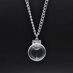 dandelion necklace