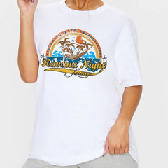 1pcs WHITE Tees Summer Casual Oversized Tee Best Surfing Santa Monica California Womens Retro Style