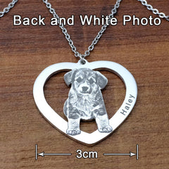 Personalized Photo Necklace,Pet Photo Necklace,Picture Necklace,  Memorial Gift