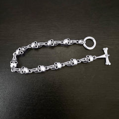 Retro and trendy skull bracelet