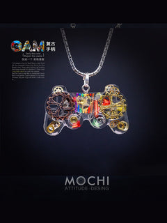 Original Cyberpunk Retro Industrial Wind Necklace Hip Hop Gamepad Pendant