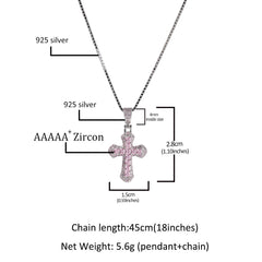 Gold-plated, diamond-encrusted mini cross necklace