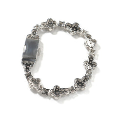 10mm cross flower star bracelet with micro-inlaid zircon