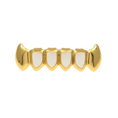 Hip-hop polished braces with gold electroplating