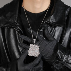 80Sbaby hip-hop diamond necklace
