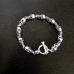 Retro and trendy skull bracelet