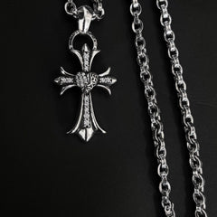cross love letter chain necklace