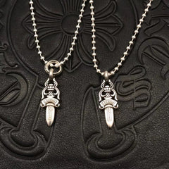 Small Retro Dagger Necklace