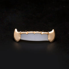 Hip-hop polished braces with gold electroplating