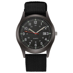 Canvas men's casual fashion gift watch, quartz watch