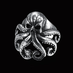 Pirate octopus tentacle punk style ring