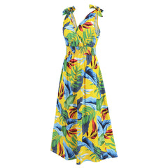 Hawaiian Beach Dress Summer Print Long Skirt Women's Dress