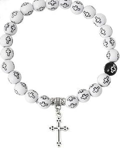 Couple colorful rosary bracelets