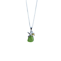 starfish necklace stone chalcedony pearl necklace