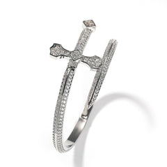 Hip-hop full-diamond justice sword bracelet inlaid with zircon