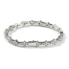 Diamond-studded high-end airplane tennis chain