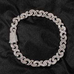 15mm Diamond Geometric Infinity Cuban Chain