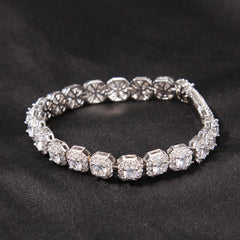 Hip-hop 9mm zircon-encrusted rock candy bracelet