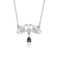 Vintage s925 Sterling Silver matching Necklace Princess and Knight Couple Necklace Valentine's Day Gift