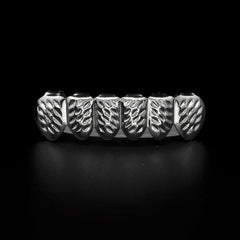 Hip-hop polished braces with gold electroplating