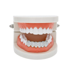 Hip-hop polished braces with gold electroplating