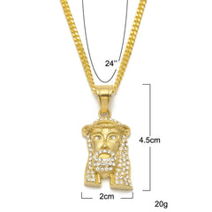 Hip Hop Winged Angel Pendant Necklace