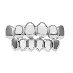 Hip-hop polished braces with gold electroplating