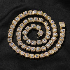 mens gold Gold Plated Rock Candy Chain necklace