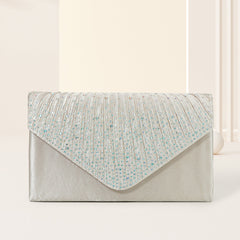 Colorful hot diamond black clutch
