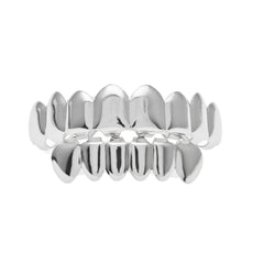 Hip-hop polished braces with gold electroplating