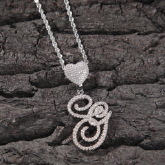 mens gold chain love button head floral necklace