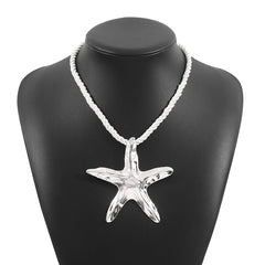 starfish necklace irregular alloy necklace