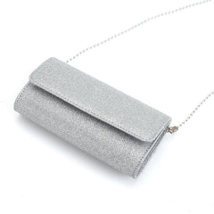Cross-body underarm single shoulder beaded chain bag