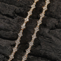 Diamond-studded high-end airplane tennis chain