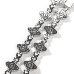 Hip-hop zircon colored infinite four-leaf clover bracelet