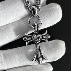 cross love letter chain necklace