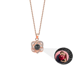 Customized photo projectionNecklace Heart Pendant Wedding Romantic Memory Projection Necklace