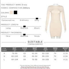 Backless Full Sleeve O-neck Basic Fit Bodycon