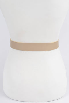 Braided Embossed Two Round Buckle Belt