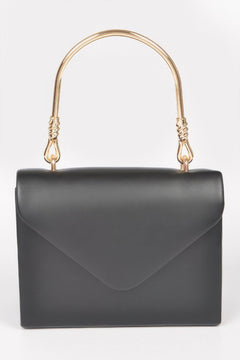 Vegan Metal Handle Bag