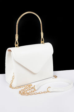 Vegan Metal Handle Bag