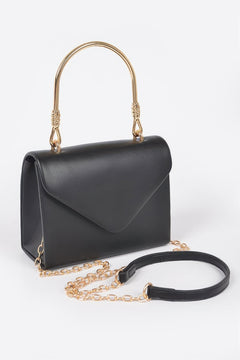 Vegan Metal Handle Bag