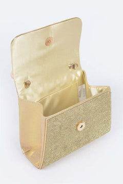 Mirror Metallic Top Handle Bag